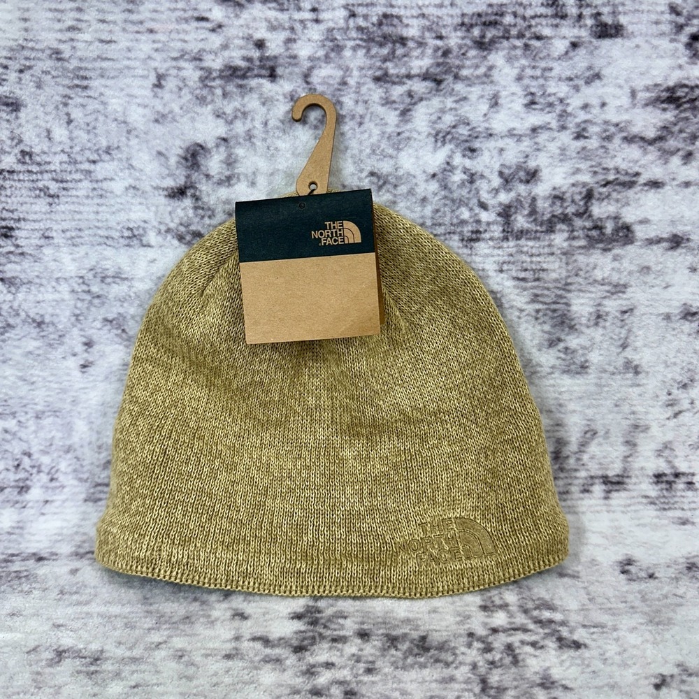 NWT The North Face Jim‎ Beanie Unisex One Size Khaki Stone Heather NF0A8CQ2